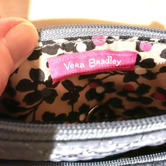 New Vera Bradley Quilted Crossbody Bag in Dark Gray - Picture 6 of 8